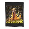 Cocofanto Elefanto Funny Italian Brainrot Meme Blankets Fleece Multi-function Super Soft Throw Blanket for Sofa Office Quilt