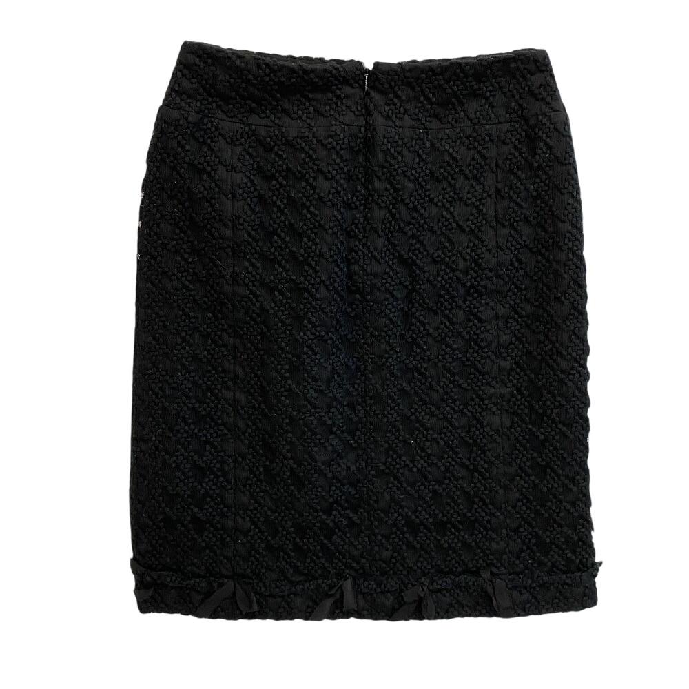 Chanel P24980V15543 шерстяная юбка черная шерсть Б/У