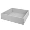 Square Ball Pool 120x30cm/no Balls 7cm Square Ball Pits for Babies Play Bath Toddlers, Light Grey