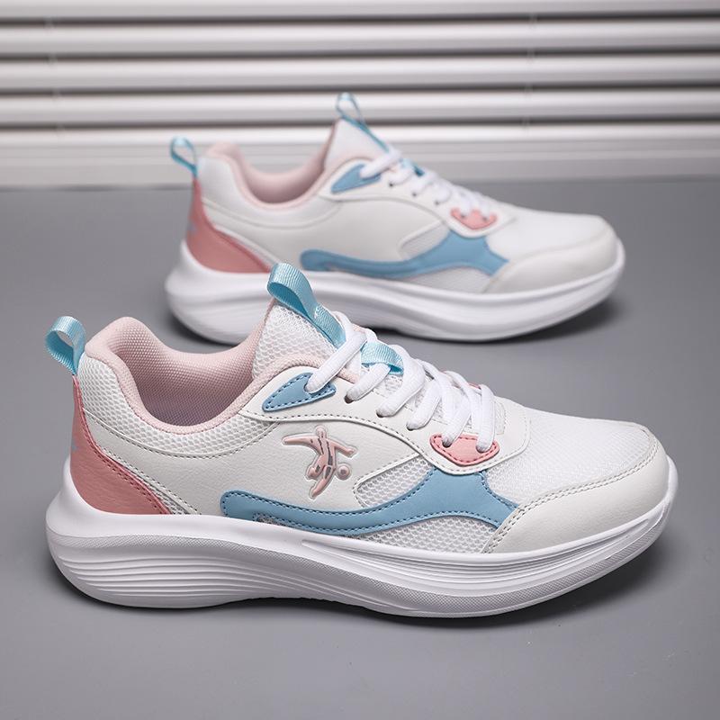 Brand Women's Shoes Light Running Shoes 2025 Spring New Breathable Running Shoes Children's Soft Elastic Shock-absorbing Sports Shoes Women