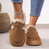 Girls Wear Thick Soled Cotton Shoes and Snow Boots with A Thick Sole To Increase Height