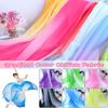 1/3/5M Ombre Sheer Gradient Chiffon Fabric Thin 30D Organza Tulle Fabric For Diy Stage Cosplay Costume Ancient Style Hanfu Dress