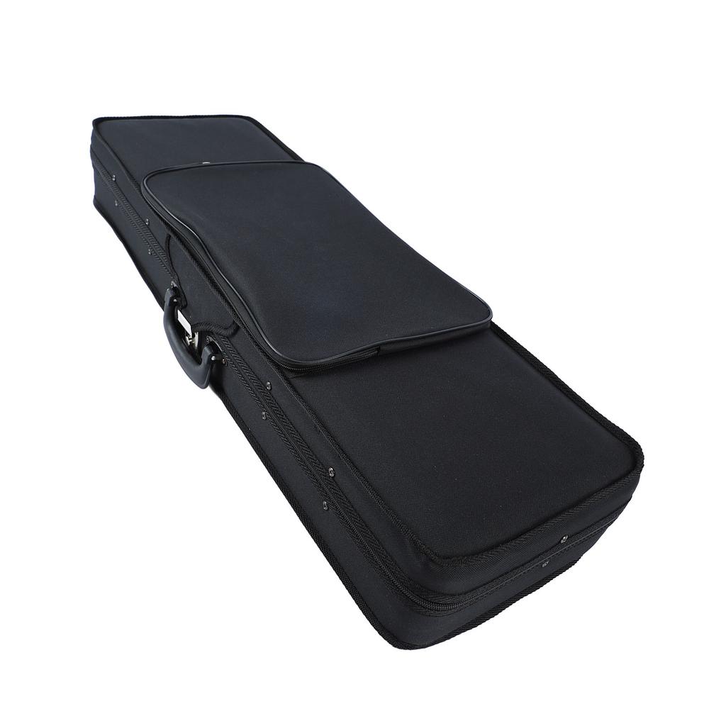 44 Футляр для скрипки с гигрометром, ткань Оксфорд, хлопковая подкладка, продолговатая форма, защитный футляр для скрипки, черный