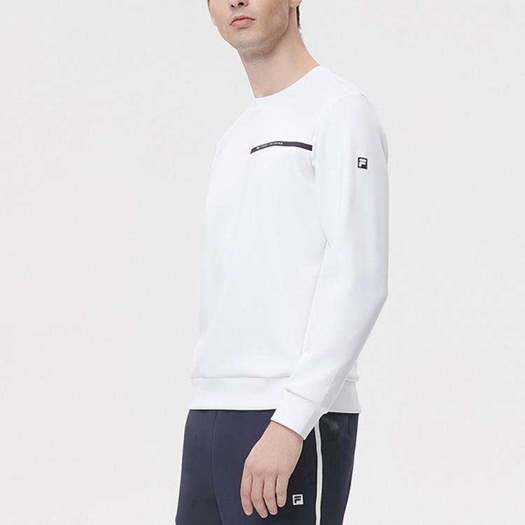 New FILA Athletics Sweatshirts Men's Jade White A11M141212F-WT