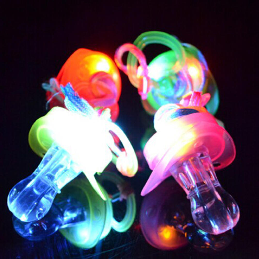 Соска-свисток, вечеринка, веселая игрушка, светодиодная вспышка, светящиеся палочки, распродажа на баре