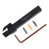 3Pcs MGMN200 Carbide Insert + MGEHR1212-2(Right) CNC Lathe Grooving Tool Holder