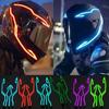 Waterproof Helmet Strip EL Sticker LED Cold Light Warning Lights  Motorcycle Bike