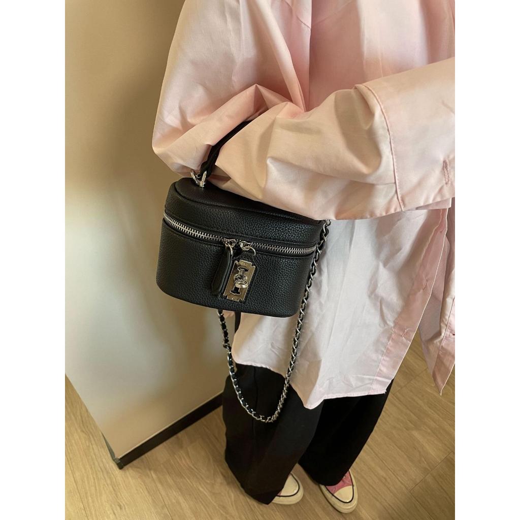 Exquisite Small Fragrance Chain Mobile Phone Bag for Women's New High-end Lock Box Bag Single Shoulder Crossbody Bag Handbag