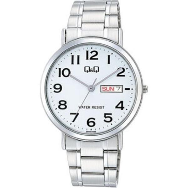 Citizen Men's A202-204 ( Watch Q&Q Day-Date) Round Watch Silver Analog