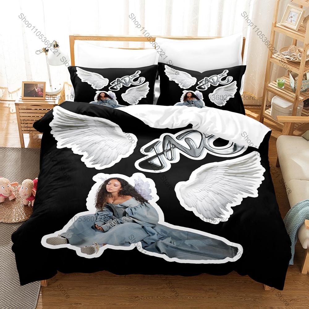 JADE Angel Of My Dreams Bedding Set Duvet Cover + 2 Pillowcases Jade Thirlwall Pop Singer Single Cover Bedroom Decor