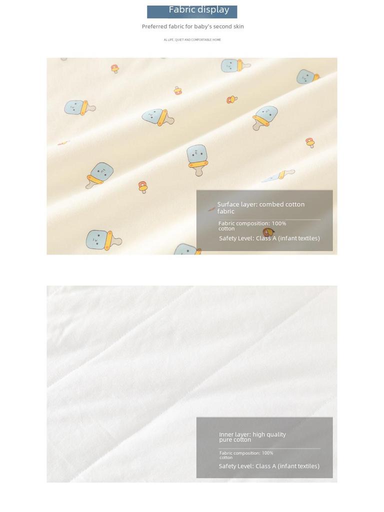 Newborn Pure Cotton Blanket - Lightweight Spring/Autumn Swaddle Quilt
