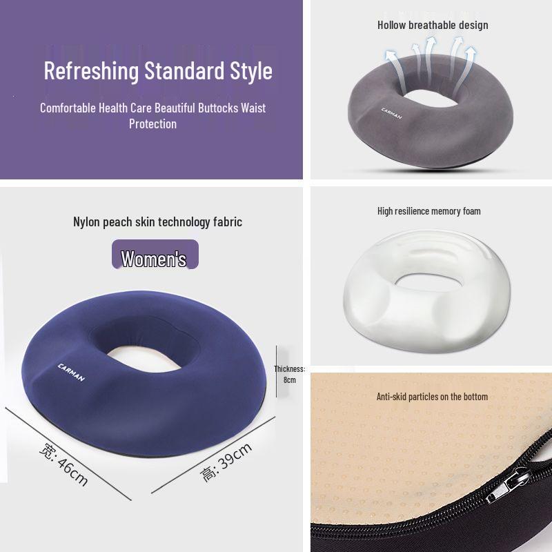 Ergonomic Hemorrhoid & Pregnancy Seat Cushion for Tailbone and Buttocks Relief – All-Season Comfort