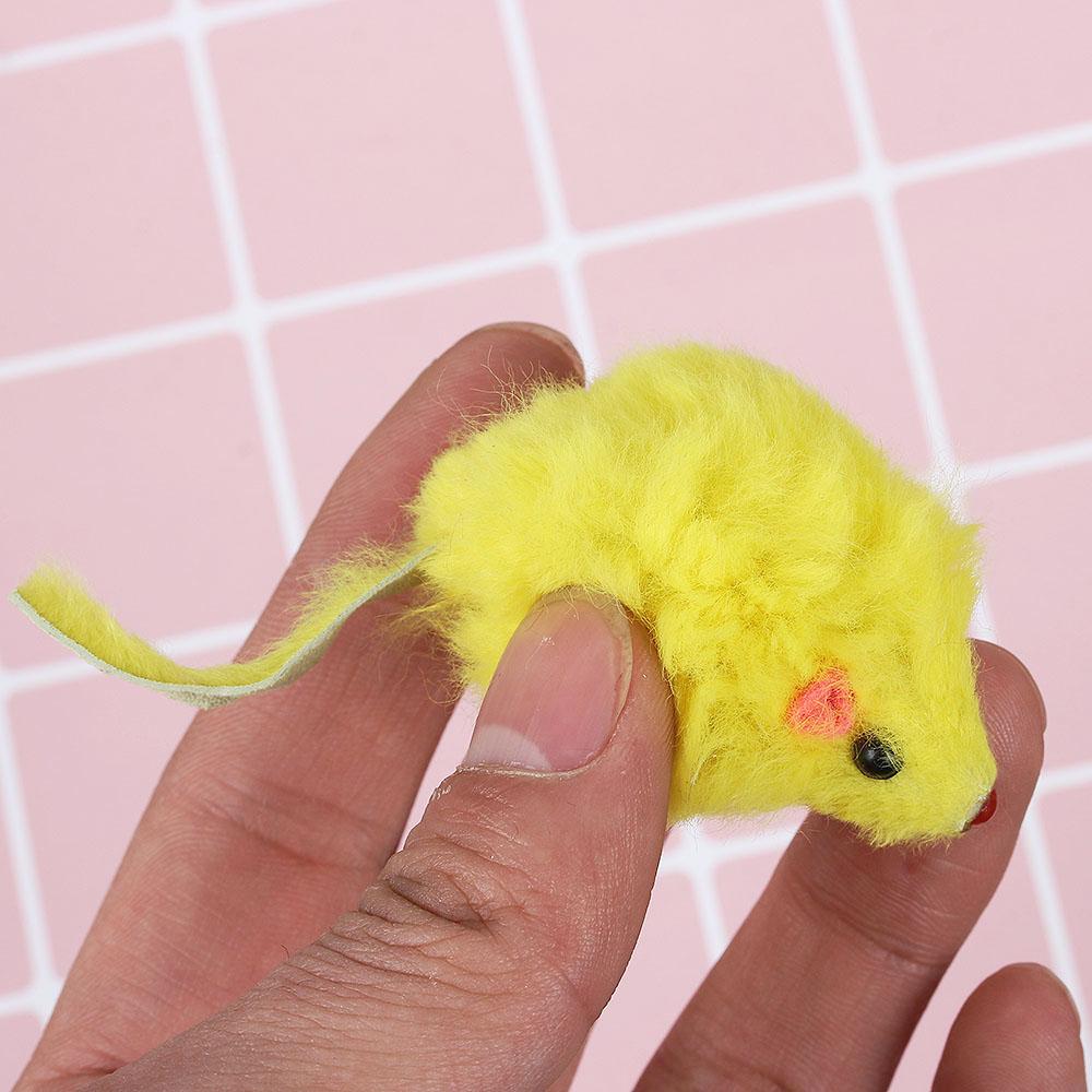 10 шт. цвет случайный милый зоотовары смешной поддельный писк мыши шум имитация мышей игрушки для кошек