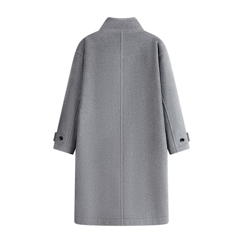 NVG·YOUNG Men's Winter Wool Blend Long Stand Collar Toggle Coat