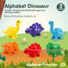 Cross-Border Dinosaur Letter & Number Matching Montessori Toy for Early Childhood Education