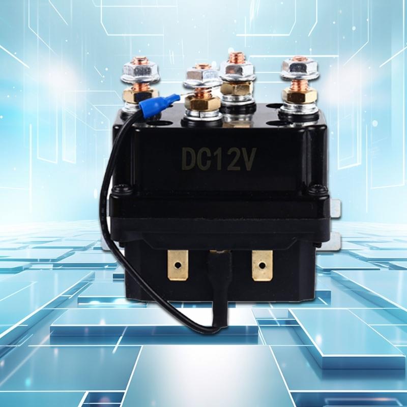 Universals 12V 250A Winch Remote Contactor Winch Relays Kits Practical Winch Control Solenoid Relays Control Box