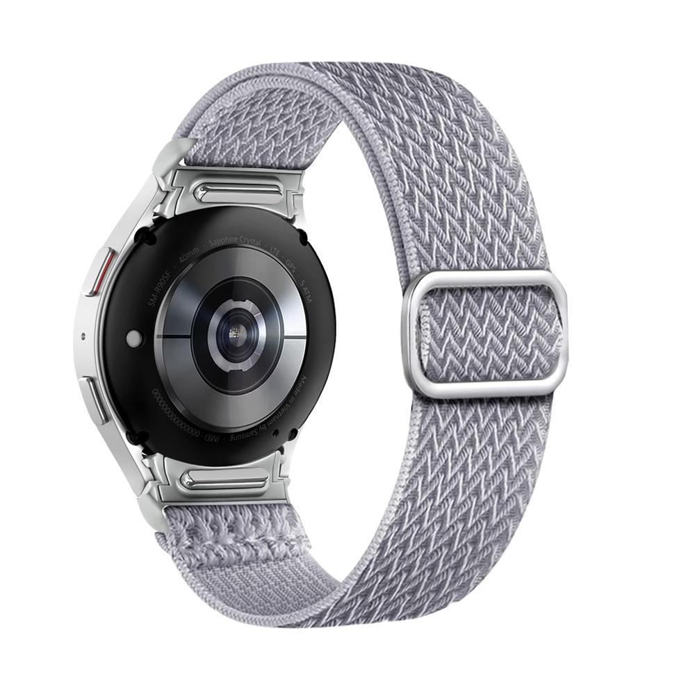 Ремешок без зазоров для Samsung Galaxy Watch 7 6 5 4 40мм 44мм/5 pro 45мм Эластичный нейлоновый браслет Ремешок для Galaxy watch 6 classic 47мм 43мм
