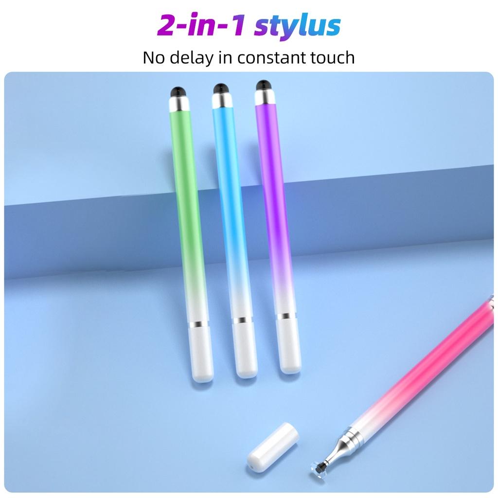 FONKEN 2 в 1 стилус Macaron градиентный емкостный сенсорный карандаш универсальный карандаш для рисования экрана для Android телефона планшета