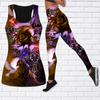 Rose Dove Print Yoga Outfit for Women Fashion Workout Leggings Fitness Sports Casual Yoga Pants