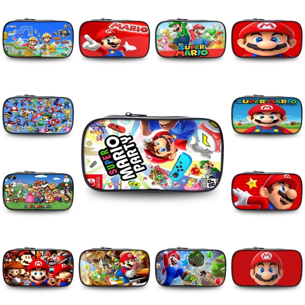 Пенал Super Mario Большой вместимости Полиэстер Детский Органайзер для Канцелярских Принадлежностей Для Учеников
