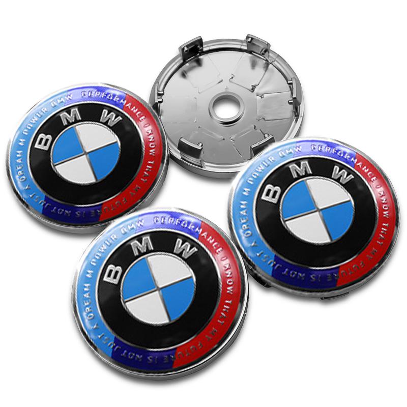 4Pc 56mm+60mm Car Logo Wheel Center Cap Emblem For BMW M Performance E46 E90 E60 F10 E39 F30 E36 F20 E87 E90 E70 Hub Cover Badge