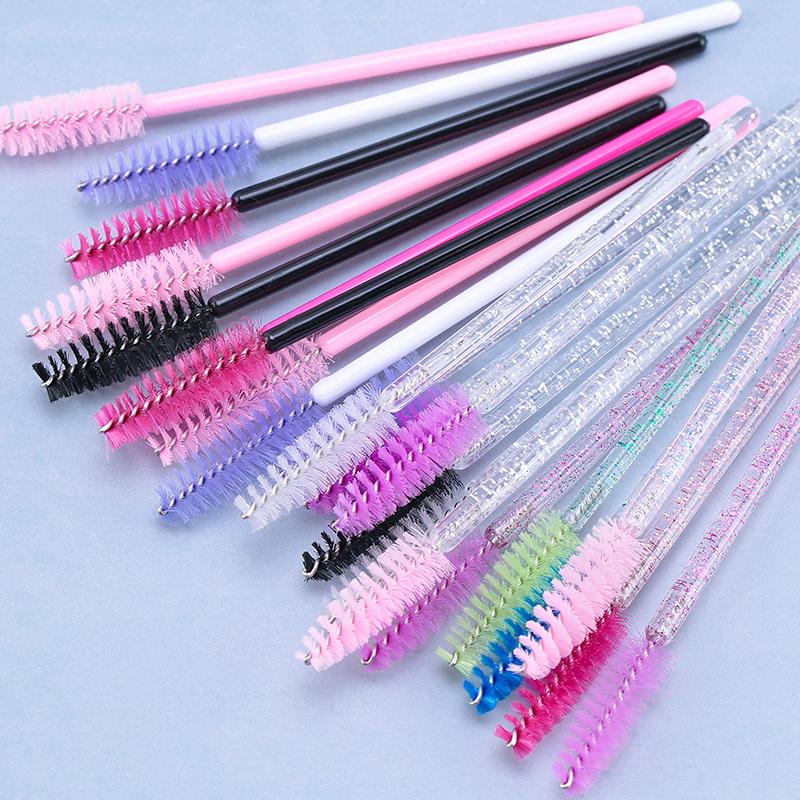 Eyelash Extension Disposable Eyebrow Brush Mascara Wand Applicator Spoolers Eye Lashes Cosmetic Brushes Set Makeup Tools