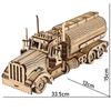 Цистерна для перевозки нефти 3D Деревянный Пазл, Масштабная Модель, DIY Набор для Моделирования, Подарок Ручной Работы, Украшение для Дома, Механический Набор для Моделирования, Конструктор