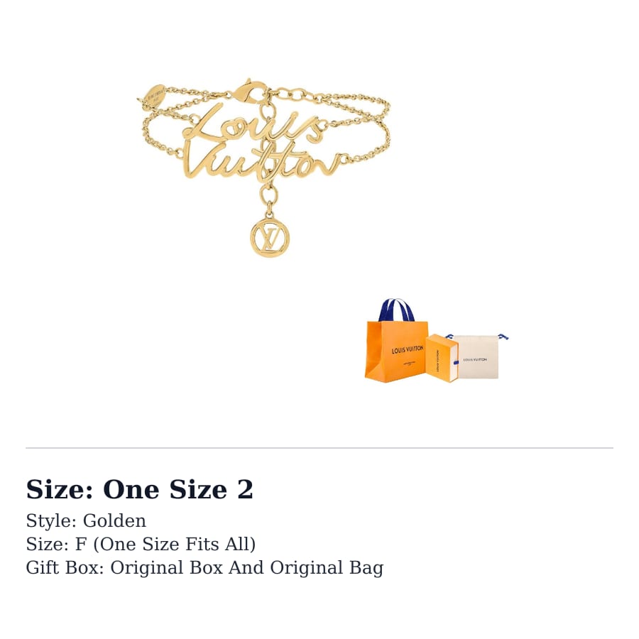 LOUIS VUITTON Metal Bracelets Women's Gold M1860A