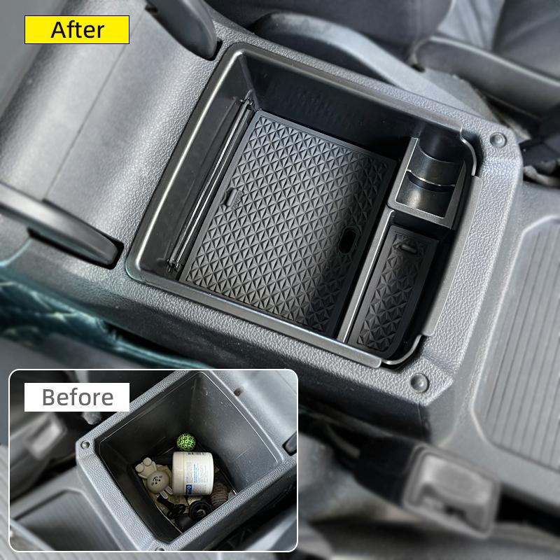 Для Volkswagen Tiguan VW mk2 2016 2017 2018 2019 2020- 2022 2023 Аксессуары Подлокотник Центральный ящик для хранения Организация и хранение