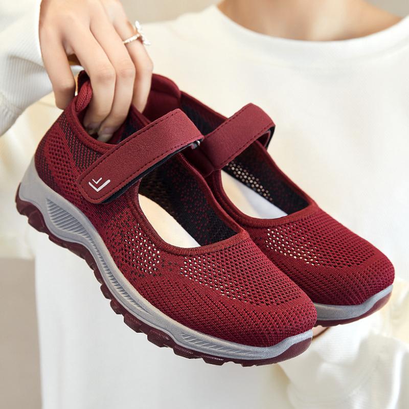 Модные женские кроссовки удобные сетчатые женские туфли на плоской подошве мягкие туфли на платформе летние дышащие женские повседневные прогулочные туфли Zapatos Mujer
