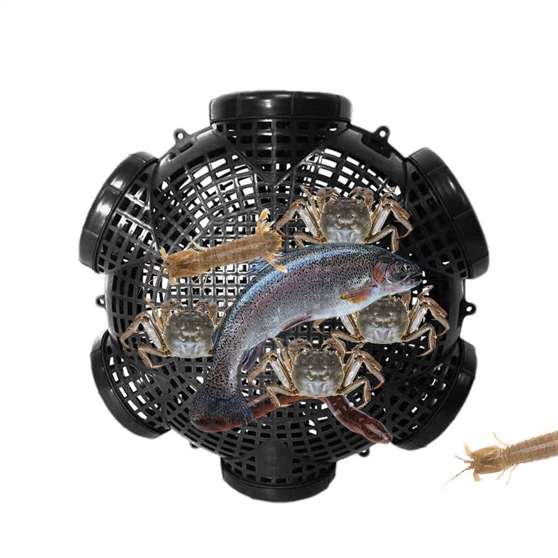 8/6/3 Holes Crayfish Fishing Trap Catch Loach Lobster Yellow Eel Cage Portable Crab Fishing Net Multi-Hole Shrimp Catcher Cage
