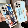 Чехол для телефона iPhone 17 Air 16E 15 16 Pro Max Sword Art Online Аниме Чехол 14 Plus 13 12 Mini Мягкий Силиконовый Fundas