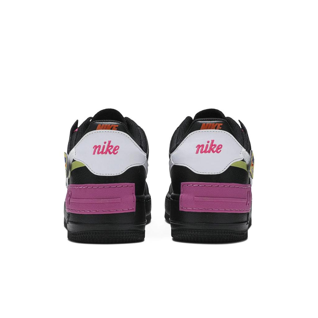 Nike Womens Air Force 1 Shadow 'Cosmic Fuchsia' (women's sizes) Black / Limelight / Cosmic Fuchsia / White Skate Shoes CU4743 001
