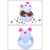 Cat Leakage Food Ball Teasing Toy Kitten Treat Tumbler Feeder Mouse Toy for Indoor Cat Chasing Hunting Entertainment Toy