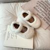 Baby Cotton Shoes Kids Ankle Warped Thick Warm Plush Fur Shoes Girls Moccasin Shoes Anti-Slippery Autumn Winter 2024 New