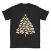 Merry Christmas Pierogi Christmas Tree T Shirt Men 100% Cotton for Male T-Shirts Round Collar Tee Shirt Short Sleeve Clothes