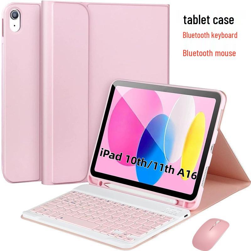 Защитный чехол для iPad 11-го поколения 10,9" со съемной Bluetooth-клавиатурой, магнитным держателем для стилуса и кожаной обложкой