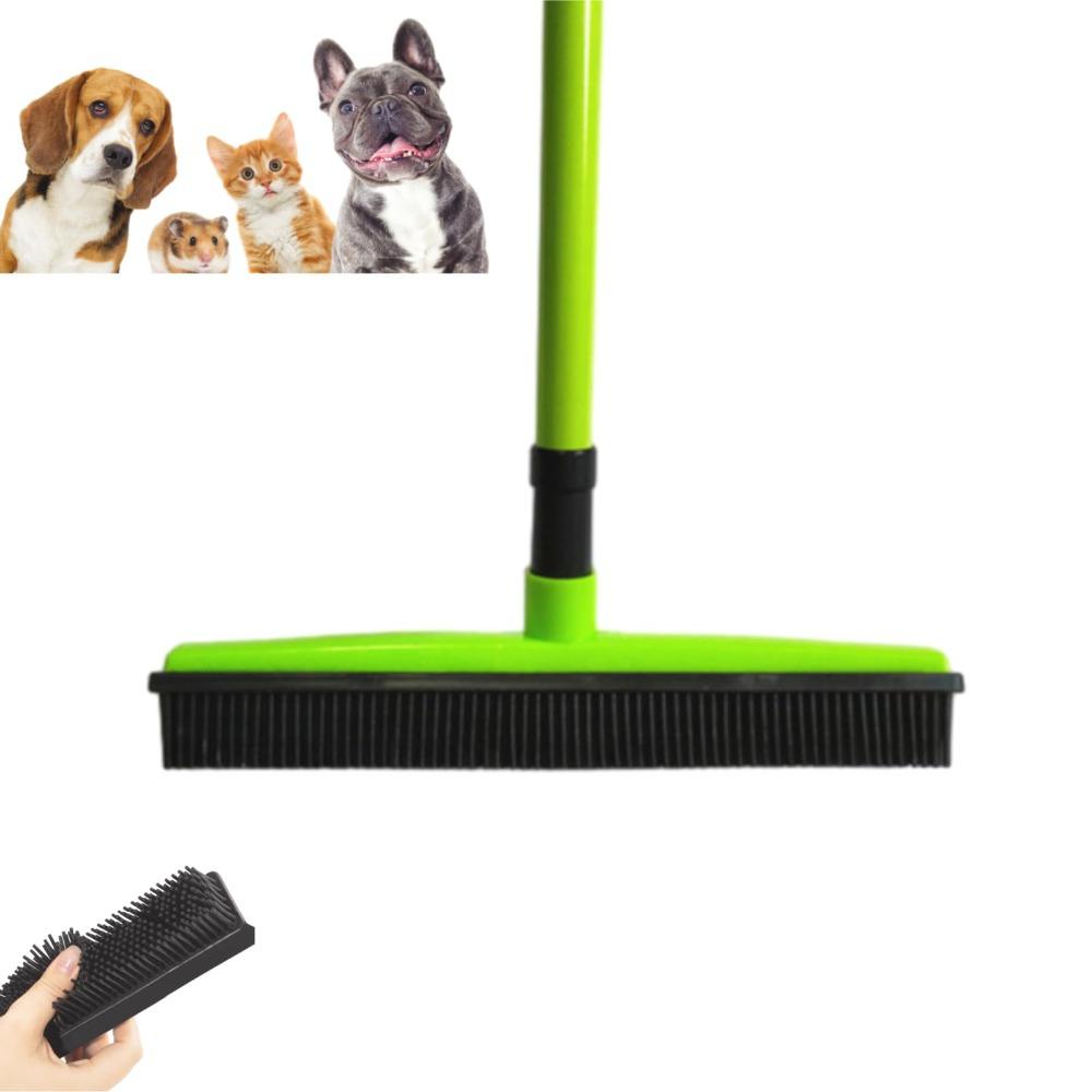 Telescopic Bristles Carpet Broom Hair Lint Removal Magic Clean Sweeper for Dog and Cat Hair