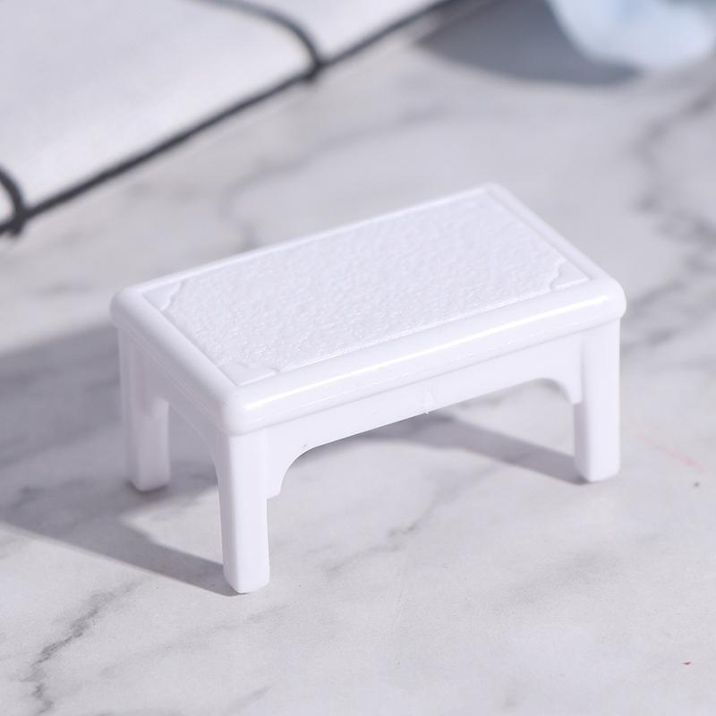 Миниатюрное белое пианино с табуретом - аксессуары для кукольного дома