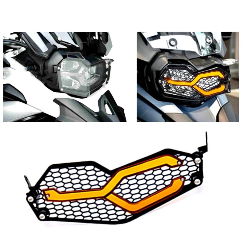 Защита фары мотоцикла Подходит для F750GS F850GS 18-20 Передняя фара Решетка Фары Защитная Крышка Защитник Алюминий