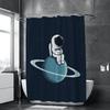 Непрозрачные шторы для дома с принтом космонавта, аксессуары для ванной, шторка для душа, шторы для спальни, водонепроницаемая ткань, сад