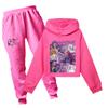 Children's Summer Sports T-shirt And Pants Two-piece Sportswear Set Long Sleeve Printed Suit