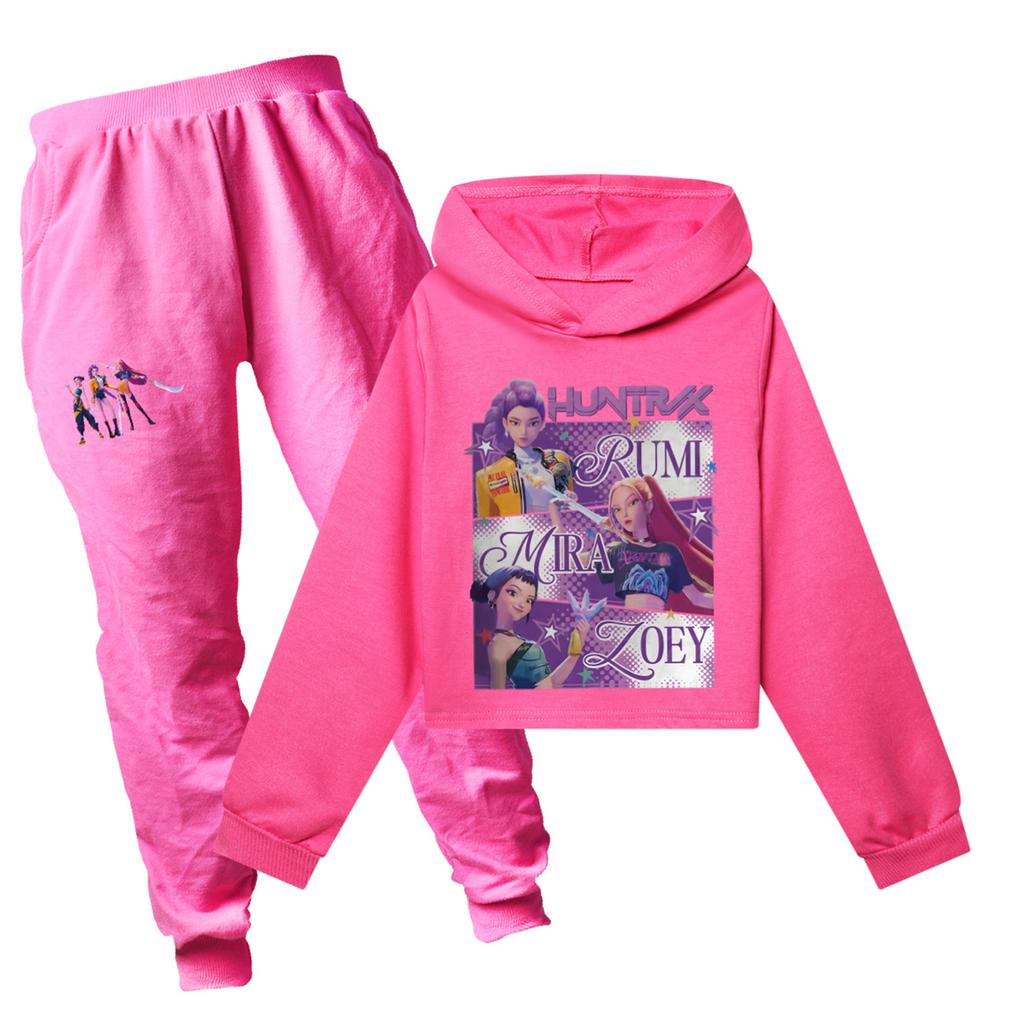 Children's Summer Sports T-shirt And Pants Two-piece Sportswear Set Long Sleeve Printed Suit