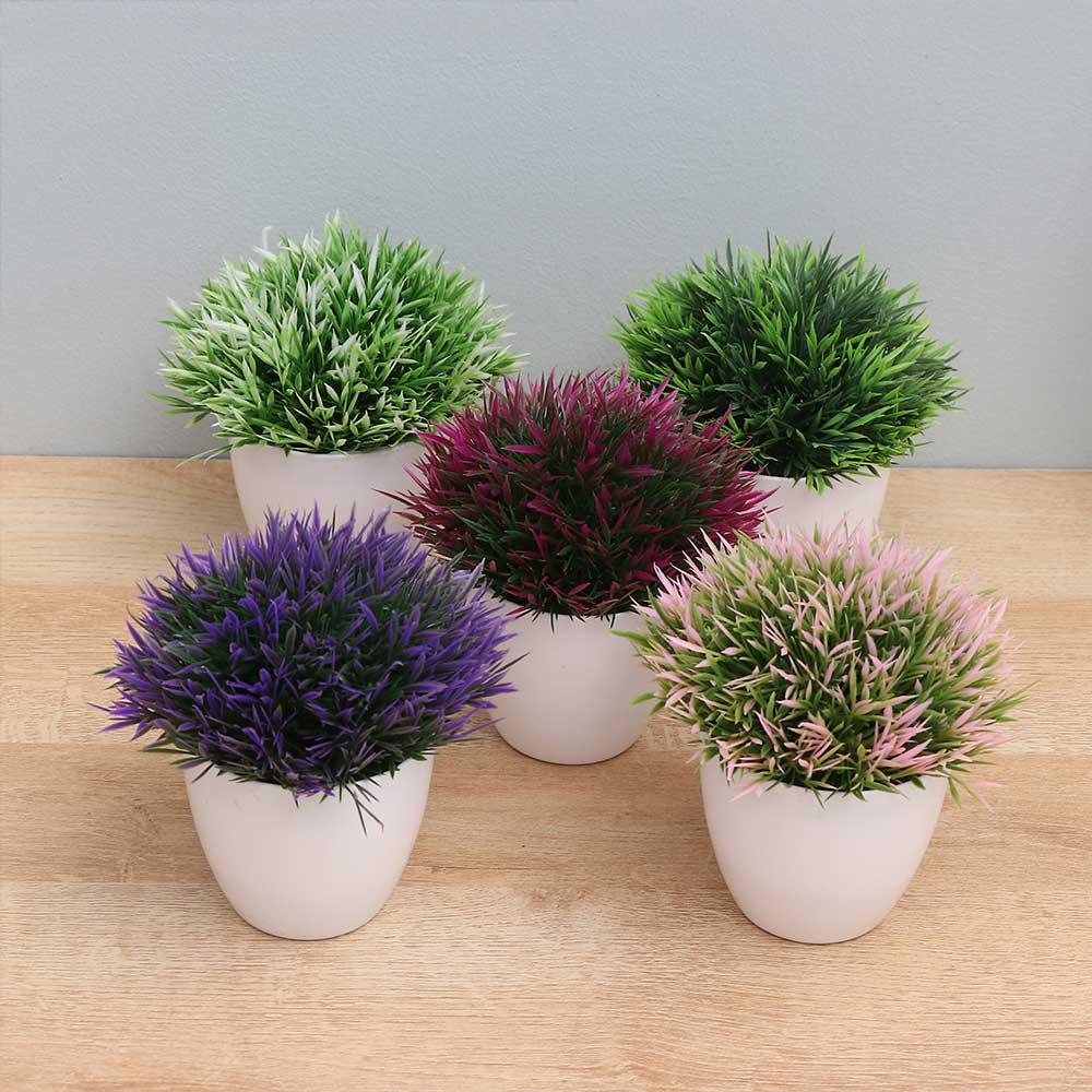 for Office Outdoor Decor with Pots Artificial Flower Fake False Small Tree Fake False Plants