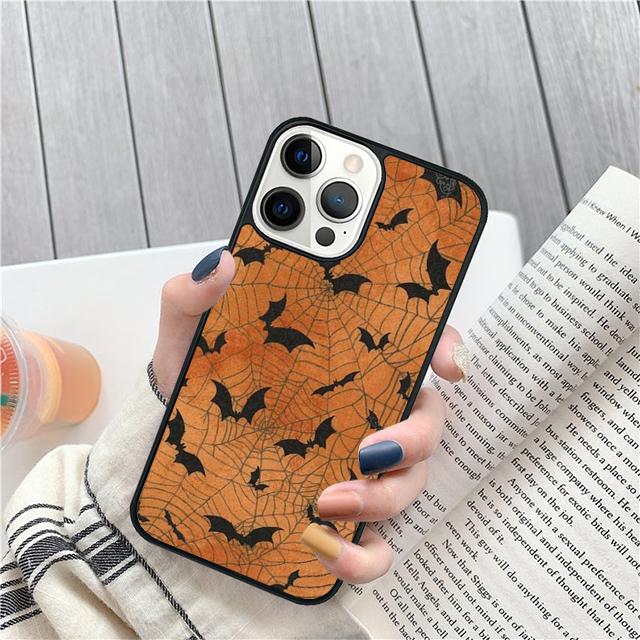 Коллаж Летучие Мыши-Вампиры Чехол-Ракушка Для iPhone 17 Air 15 16e 14 13 12 Pro Max 11 Pro Max Plus Чехол для Телефона