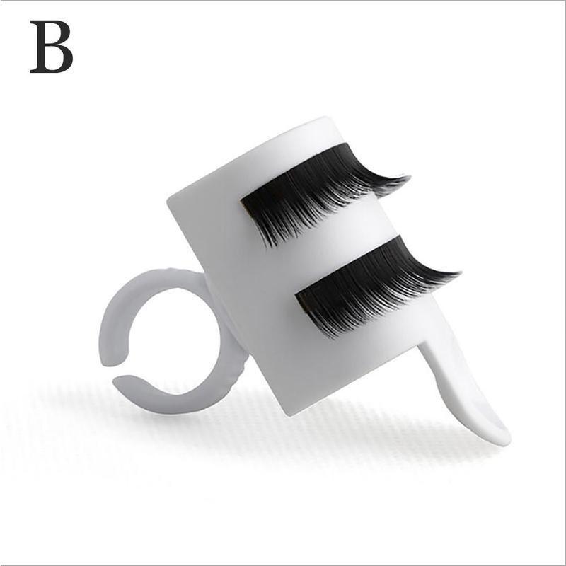 Wonder Lash Signature Клеевое кольцо для наращивания ресниц с набором палеток для ресниц Белый