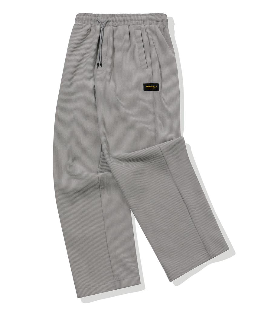 BEENTRILL Corduroy Fleece Sweatpants (Gray)