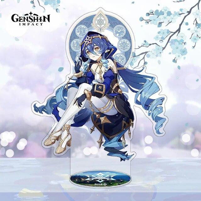 Аниме Genshin Impact, новые игровые фигурки Neuvillette Wriothesley Furina, акриловая стоячая модель знака, изысканный декор для стола, реквизит