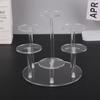 4 Layers Transparent Removable Acrylic Display Stand Square Holder Rack Garage Kit Blind Box Display Stand Jewelry Holder Shelf