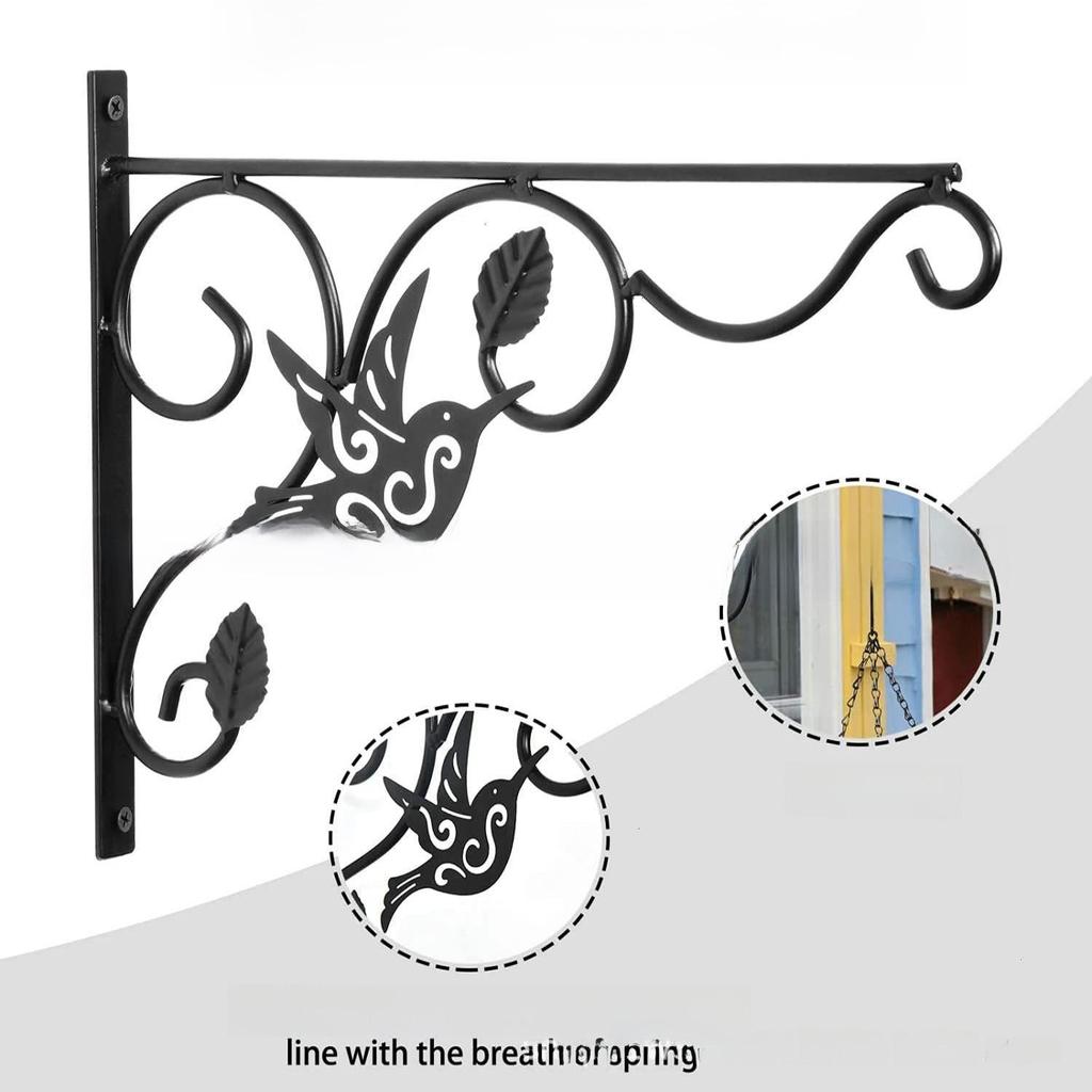 Настенная железная цветочная корзина в европейском стиле: Подвесная стойка для растений для гостиной или балкона.